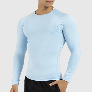 New Arrival Customized Design <b>Men</b> Quick Dry Compression <b>Shirts</b> Long Sleeve Fitness Lightweight Gym Wear Compression <b>Shirts</b> - Product Image 2
