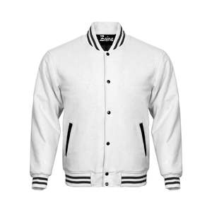 Chaqueta de béisbol de algodón pesado para hombre, diseño universitario personalizado, superventas, forro polar de invierno en colores llamativos, patrón de letras de alta calidad - Product Image 5
