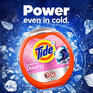 Cápsulas de detergente para ropa Tide Power PODs + Downy, 45 unidades, Soft Boosters + Aroma April Fresh - Product Image 2