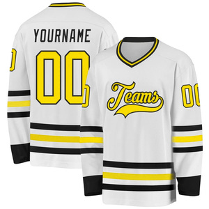 Maillot de hockey sur glace respirant à séchage rapide en polyester 100% de qualité supérieure, unisexe, pour adultes, vêtements de sport pour joueurs de hockey - Product Image 1