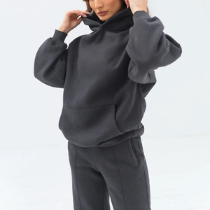 Womens Regular Fit Tracksuit OEM Custom Design Soft Material Solid <b>Pattern</b> Embroidered Logo Branding Supports Private Rhinestone - Product Image 2