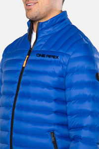 Chaqueta térmica de invierno con cuello levantado, chaqueta acolchada con cremallera, manga larga, dobladillo ajustable, ajuste cómodo y estilo de ropa de trabajo - Product Image 4