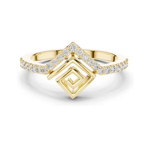 Bague pour femme en diamant de culture 0,232 CT, clarté VVS-VS, or 18 carats, 14 carats, 10 carats et argent 925, or rose, or jaune, or blanc - Product Image 1
