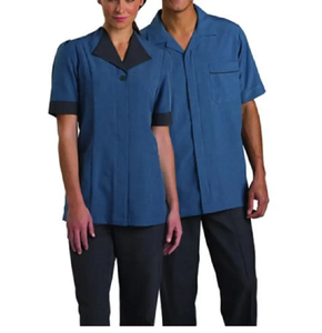 เครื่องแบบรักษาบ้านคุณภาพดีพร้อมดีไซน์โลโก้ตามสั่งสีและขนาดสำหรับพนักงานบาร์ร้านอาหารโรงแรม - Product Image 4