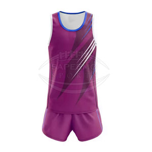 Conjunto de Uniforme de Atletismo Personalizado, 100% Poliéster, Tejido Transpirable de Secado Rápido sin Costuras para Entrenamiento y Competición, Alta Calidad - Product Image 5