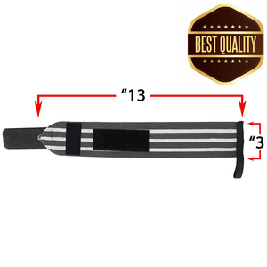 Muñequeras ajustables para gimnasio con cierre de gancho y bucle, soporte para levantamiento de pesas, para ejercicios de peso muerto y dominadas. - Product Image 6