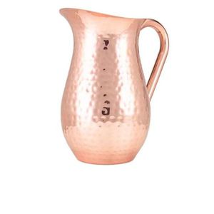Modern Designer Copper Pitcher <b>with</b> Brass Casted <b>Handle</b> Large Storage Space <b>Glass</b> Water Kettle for Drinks and Juice - Product Image 6
