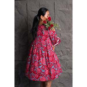Robe de soirée Bella Rose, manches retroussées, col halter, empire, unie, en spandex, fermeture éclair, taille XL, pour les vacances de jour, longueur genoux, pour le printemps et l'automne - Product Image 2