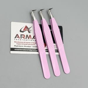 Pince à épiler de volume à 90 degrés de haute qualité pince à épiler d'extension de cils durable à forte adhérence Logo personnalisé - Product Image 2