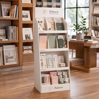 Étagère de présentation en carton ondulé pour livres, magazines, dépliants, présentoir promotionnel ODM pour la vente au détail