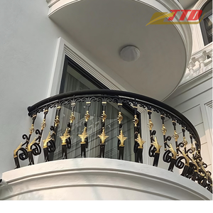 ราวระเบียงเหล็กดัดผลิตจากเวียดนามดีไซน์ศิลปะและวัตถุดิบ100เปอร์เซ็นต์จากผู้จำหน่ายในเวียดนาม - Product Image 3