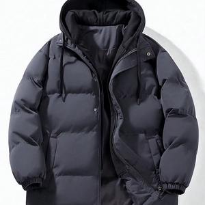 Veste en duvet de haute qualité avec logo personnalisé Veste à bulles à col montant Veste polaire personnalisée de haute qualité pour hommes - Product Image 1