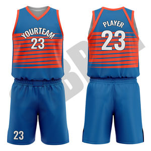 Premium personalizado Reversible impreso baloncesto uniforme Jersey conjunto transpirable antibacteriano de secado rápido de talla grande para hombres y mujeres - Product Image 4