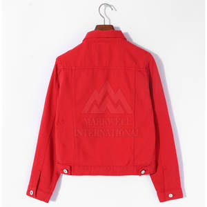 แจ็คเก็ตยีนส์ผู้หญิงคุณภาพสูงจากโรงงาน ระบายอากาศได้ดี สไตล์ลำลอง สำหรับสุภาพสตรี - Product Image 2