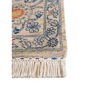 Tapis en laine noué à la main Gulnar Ivory Spr-1507(Micv) - Grand tapis rectangulaire à motifs floraux pour la décoration de la maison, du salon et du couloir - Product Image 4
