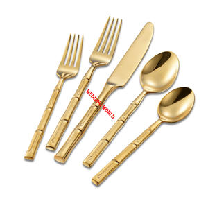 Couverts en métal doré Élégant et design Articles de restaurant faits à la main Vaisselle de dîner Vente en gros Nouveaux couverts en métal - Product Image 1