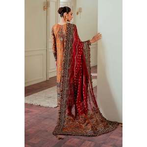 Conjunto de Traje de Mujer con Bordado en Tela de Red CH13-01 Cosido - Product Image 4