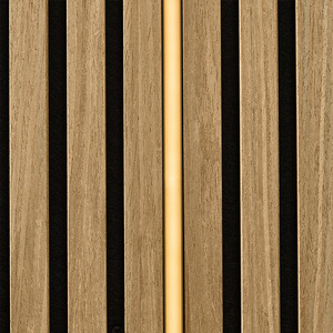 Pannelli Acustici in Fibra di Poliestere Verde Duro Nero con Striscia LED Interna 3D Effetto <span class=keywords><strong>Legno</strong></span> per Soggiorno e Camera da Letto - Product Image 3