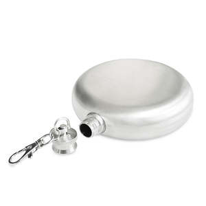 กระติกน้ำสแตนเลสตั้งแคมป์ทรงกลม5ออนซ์สำหรับเจ้าบ่าวพวงกุญแจ - Product Image 3