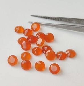คาร์เนเลียนสีส้มธรรมชาติทรงกลมเจียระไน5มม. ส้มคาร์เนเลียน AAA - Product Image 4