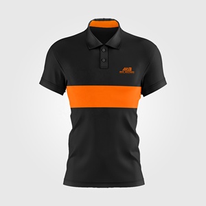 Servicio OEM Moda informal para hombre para polo 100% Algodón Piqué Logotipo personalizado Bordado Transpirable Patrón sólido Frente - Product Image 2