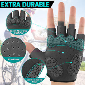 Buen diseño Levantamiento de pesas Transpirable Antideslizante Guantes de medio dedo Durable Mano Ciclismo Fitness Guantes de gimnasio de protección - Product Image 3