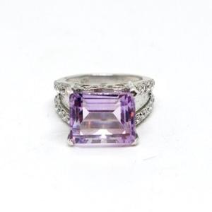 Amethyst Stone Ring 925 Sterling <b>Silver</b> Unique Design Women Ring <b>Solid</b> <b>Silver</b> Jewelry Fashion Jewelry Anniversary Wedding Gifts - Product Image 1