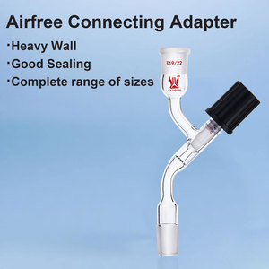 CS Labglass Maßgefertigter Labor-Adapter aus Hochtransparentem Borosilikatglas mit Luftfreiem Schlenk-Verbindungsstück und Hochvakuumventil - Product Image 2