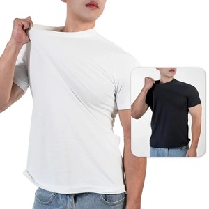 เสื้อยืดผู้ชายสีขาวเสื้อยืดแขนสั้นเสื้อออกกำลังกายเล่นกีฬาวิ่งเสื้อไซส์ใหญ่สำหรับผู้ชายเสื้อยืดลำลอง - Product Image 3