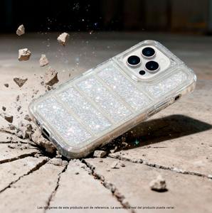 Étui support pour appareil photo avec paillettes liquides, 3 pièces détachables, protection d'écran en verre trempé 9D, protection 360°, couleurs scintillantes - Product Image 3