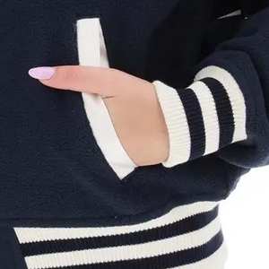 Veste universitaire personnalisée la plus vendue Veste universitaire Letterman respirante et coupe-vent pour femmes Vêtements d'extérieur Vestes pour femmes - Product Image 6