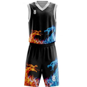 Tenue de basketball personnalisée grande taille 2026 en tissu léger et doux, confortable, en polyester, vêtement de sport respirant à séchage rapide - Product Image 2