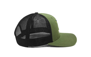 OEM personalizado de fábrica de alta calidad de 6 paneles de algodón sombrero de camionero 2D bordado Logo verde de moda para hombre Gorras de moda - Product Image 3