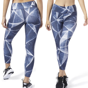 Logo personnalisé Leggings légers de yoga sublimés en polyester/élasthanne pour femmes Leggings de yoga taille XL pour femmes à taille élastique - Product Image 4
