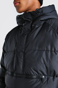 Nouveauté hiver Veste matelassée en toile pour homme avec col montant Logo avant Respirante et coupe-vent Tailles personnalisables Vente en gros - Product Image 5