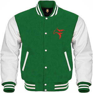 Dernière conception personnalisée Veste en cuir pour homme-Chenille Broderie Laine Letterman Bomber Baseball Varsity Jacket - Product Image 1