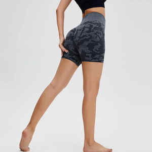 Wholesale Booty Lifting <b>Shorts</b> Women <b>Seamless</b> Peach Hip Lifting Workout Yoga <b>Shorts</b> Custom Plain Gym <b>Shorts</b> - Product Image 3