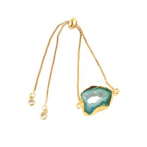 กำไลข้อมือหินโมราธรรมชาติแบบปรับขนาดได้กำไลข้อมือปรับขนาดได้ทำด้วยมือ - Product Image 3