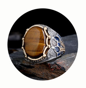 New Arrival High Quality Turkish Jewelry Mens <b>Ring</b> Luxury 925 Sterling Silver <b>Ring</b> Natural Stone Wholesale Jewelry From Turkey - Product Image 3