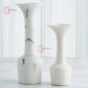 เชิงเทียนสีดำทำจากหินอ่อนที่ดีที่สุดสำหรับตกแต่งโต๊ะและงานแต่งงานโถเทียนไม่ซ้ำใครในราคาที่เหมาะสม - Product Image 2