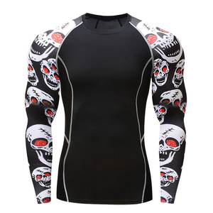 Low Price Custom Design Digital Print Full Sleeve Rash Guard-Spandex/Polyester Breathable Eco-Friendly Quick Dry Plus Size - Product Image 1