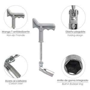 Chiave Articolata per Candele 16 mm. Con Mango T - Product Image 3