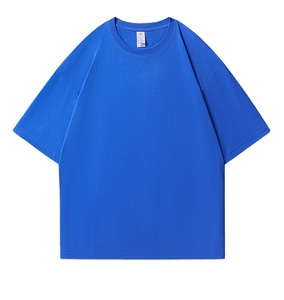 เสื้อยืดผู้ชายไซส์ใหญ่ สีเขียวล้วน แขนสั้น คอกลม สไตล์ลำลอง ผ้าฝ้ายเจอร์ซีย์ 100% ย้อมสีพื้น - Product Image 4