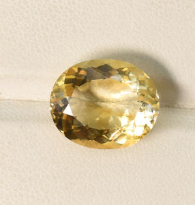 ซิทรินธรรมชาติ ซิทรินทรงรีเหลี่ยมเพชรพลอย, 15X12X7 มม., 7.76 กะรัต, พลอยสีเหลืองสำหรับทำเครื่องประดับ, แหวนเงิน - Product Image 1