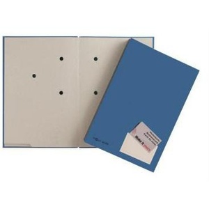 PAGNA DIN <b>A4</b> Recycled Grey Cardboard Blue-Grey Signature <b>Folder</b> with 20 Compartments - Product Image 1