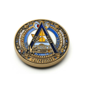 Moneda de desafío masónica única con logotipo personalizado, venta al por mayor - Product Image 4