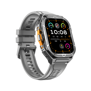 Montre connectée X5 44-49 mm, écran tactile AMOLED, GPS, tracker d'activité physique, unisexe, étanche 50 m, moniteur de fréquence cardiaque, moniteur de sommeil, boîtier en alliage, bracelet en silicone - Product Image 2
