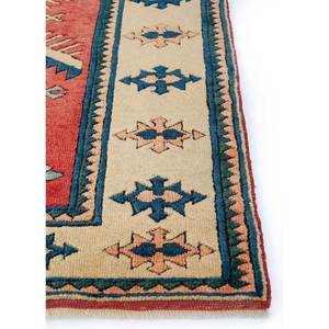 Alfombras de Lana Anudadas a Mano con Diseño Geométrico Nuray, 9x12, Patrón Abstracto Rectangular para Pasillo, Sala de Estar y Dormitorio en Rojo y Naranja-Pae-1269 - Product Image 4