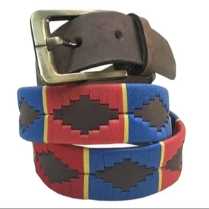 เข็มขัดหนังแท้สำหรับนักขี่โปโลสายหนังแท้พร้อมหัวเข็มขัดทองเหลืองแบบอาร์เจนตินาออกแบบสไตล์วินเทจได้ตามต้องการ - Product Image 1