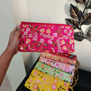 Bolsas de viaje de seda tradicional de 18,5x10,5 cm, bolsas de regalo para embalaje de joyería bordada, bolsas de joyería hechas a mano - Product Image 4